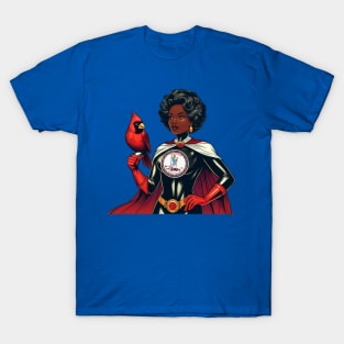 Richmond Virginia 1970s Black Female Comic Book Superhero RVA T-Shirt